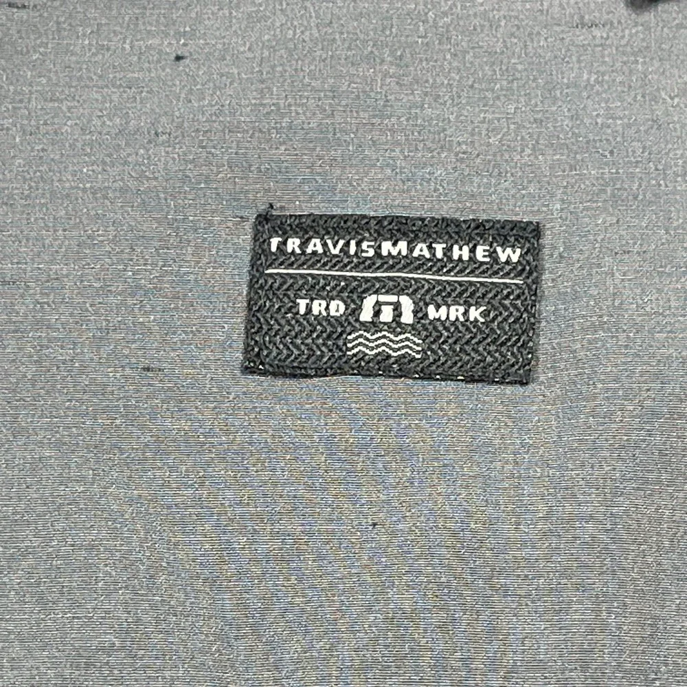 Travis Mathew Hooded Jacket Men 2XL Gray Stretch Drawstring Long Sleeve Full Zip